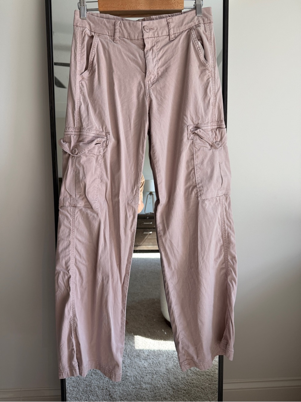 American Eagle Outfitters Light Pink Cargo Pants - size 4 regular